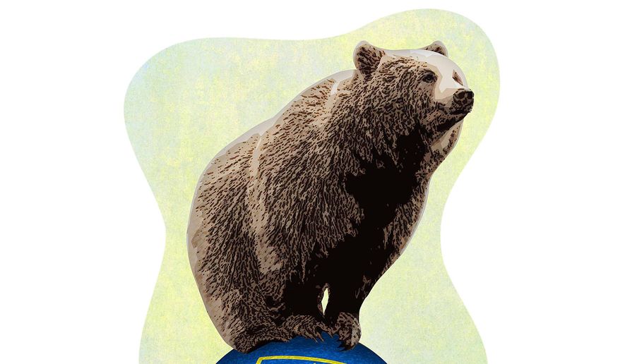 Russian Control of Ukraine Illustration by Greg Groesch/The Washington Times