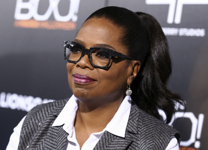 Oprah Winfrey attends the world premiere of "BOO! A Madea Halloween" in Los Angeles, Oct. 17, 2016. (Photo by John Salangsang/Invision/AP, File) ** FILE **