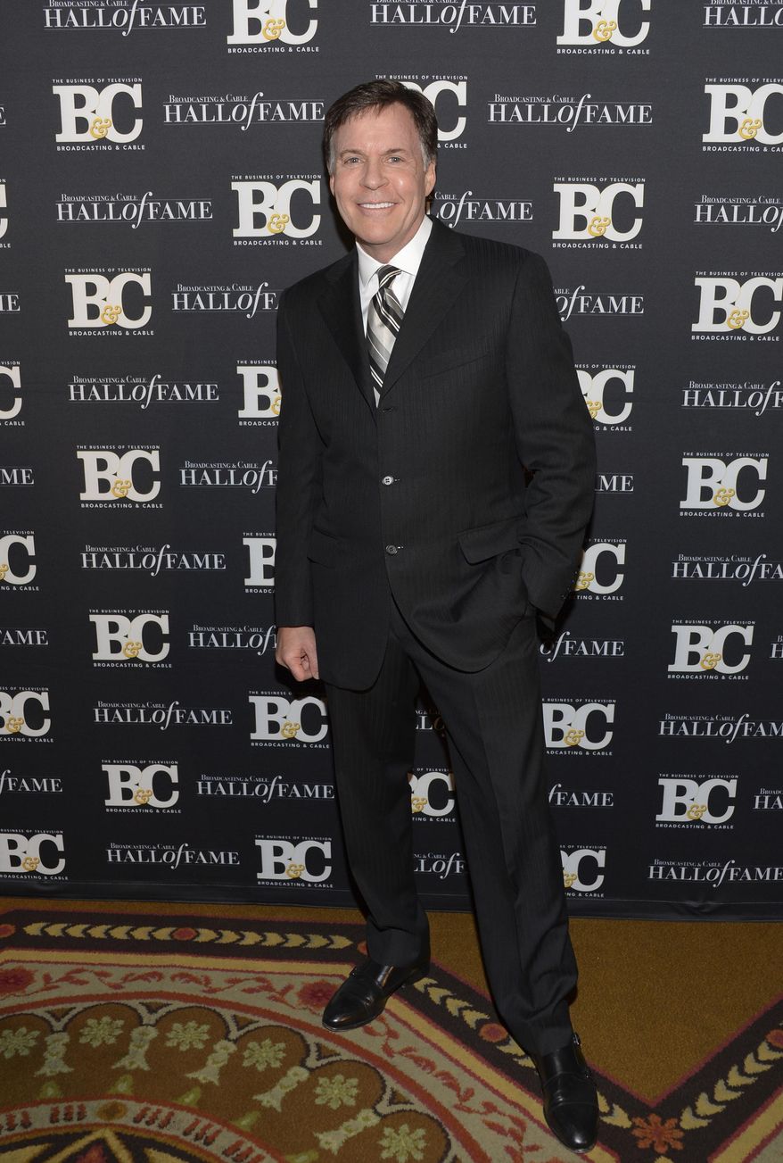 FILE - In this Oct. 20, 2014, file photo, co-host Bob Costas attends the 24th Annual Broadcasting and Cable Hall of Fame Awards at the Waldorf-Astoria in New York. Costas is stepping down as NBC’s prime-time host for the Olympics, to be replaced by Mike Tirico next winter in South Korea, the network said Thursday, Feb. 9, 2017. (Photo by Evan Agostini/Invision/AP, File)