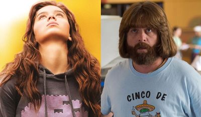 Hailee Steinfeld as Nadine Franklin in &quot;Edge of Seventeen&quot; and Zach Galifianakis as David Scott Ghantt in &quot;Masterminds,&quot; now available on Blu-ray.