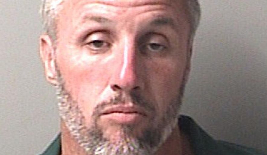 FILE-In this arrest file photo made available by the Escambia County Sheriff's Office, Fla., shows William "Billy" Boyette, under arrest in June 2015. An arrest warrant says a 37-year-old woman accused in the deaths of four women was "a willing participant" and bought ammunition before a two-state killing spree ended with the other suspect fatally shooting himself in a motel room as a SWAT team closed in. She surrendered TuesdayFeb. 7, 2017, in West Point, Ga., where she had been holed up with William "Billy" Boyette. (Escambia County Sheriff's Office via AP)