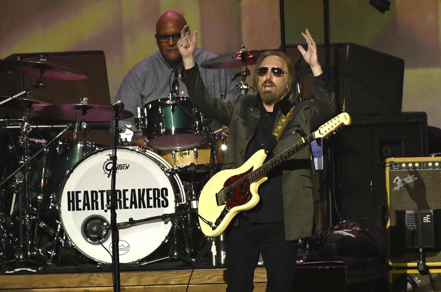 Honoree Tom Petty performs at the MusiCares Person of the Year tribute at the Los Angeles Convention Center on Friday, Feb. 10, 2017. (Photo by Chris Pizzello/Invision/AP)