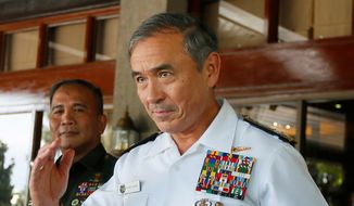 Adm. Harry B. Harris, the head of U.S. Pacific Command, will be the highest-ranking U.S. officer to visit Thailand since a 2014 military coup. (Associated Press)