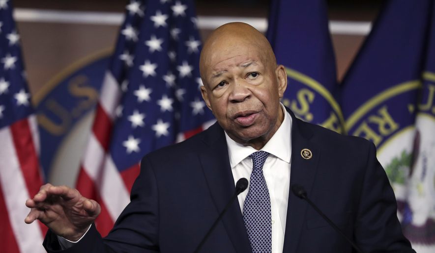 Rep. Elijah Cummings, D-Md. speaks during a news conference on Capitol Hill in Washington, in this Jan. 12, 2017, file photo. (AP Photo/Manuel Balce Ceneta, File) 