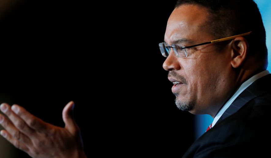 Rep. Keith Ellison, who is seeking to be the new DNC chair, has asked activist supporters not to troll fellow nominee Tom Perez, whom Mr. Ellison calls a friend. (Associated Press)