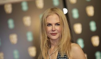 Actress Nicole Kidman poses for photographers upon arrival at the British Academy Film Awards in London, Sunday, Feb. 12, 2017. (Photo by Vianney Le Caer/Invision/AP)