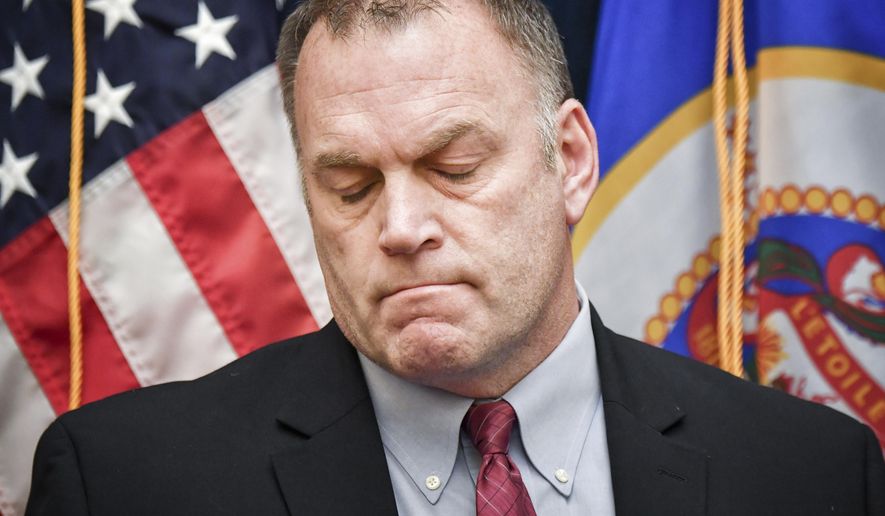 CORRECTS SOURCE TO STAR TRIBUNE - In a Feb. 13, 2017 photo, Rep. Dave Baker, R-Willmar reacts after watching the Dose of Reality video depicting a parent who can't wake her child who overdosed on an opioid. Baker and Sen Chris Eaton, D-Brooklyn Center both lost children to heroin overdoses and are two of the leading voices in the legislature for combatting the opioid epidemic. Minnesota Attorney General Lori Swanson joined her counterpart in Wisconsin Monday, Feb. 20, 2017, in promoting the “Dose of Reality” media campaign to warn people of the dangers of misusing or overusing opioid painkillers. (Glen Stubbe/Star Tribune via AP)