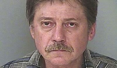 In this photo provided by Washington County, Md., Sheriff&#x27;s Office, Edward Clarence Schneider is shown in a police booking photo March 15, 2016, in Hagerstown, Md. The California truck driver has been sentenced to 15 years in prison for shooting up a Hagerstown, Maryland, hotel room, sending bullets into nearby rooms, while he was high on crystal meth. (Washington County, Md., Sheriff’s Office via AP.)