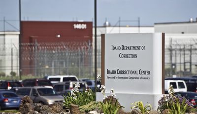 FILE - In this June 15, 2010 file photo, the Idaho Correctional Center is shown south of Boise, Idaho, operated by Corrections Corporation of America. Attorney General Jeff Sessions has signaled his support for the federal government&#39;s use of private prisons, rescinding a memo meant to phase out their use.  (AP Photo/Charlie Litchfield, File)