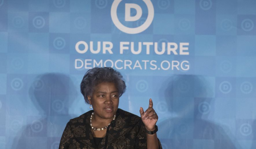 Donna Brazile speaks during the general session of the Democratic National Committee winter meeting in Atlanta, Saturday, Feb. 25, 2017. (AP Photo/Branden Camp) ** FILE **