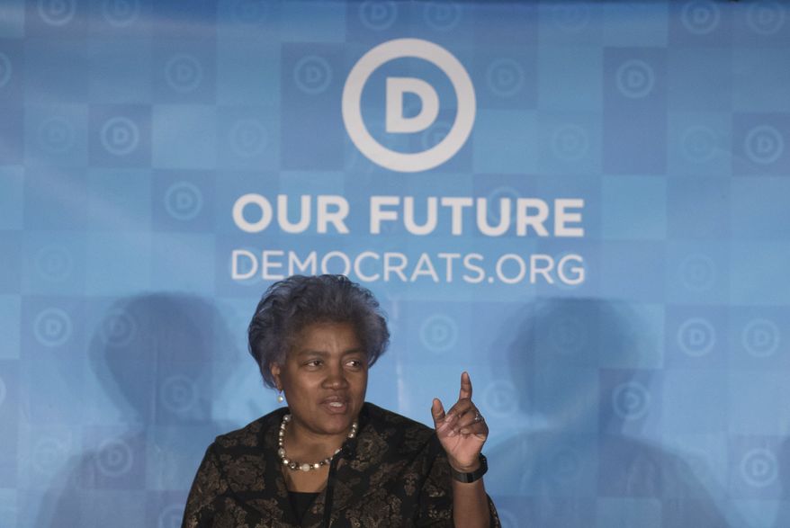 Donna Brazile speaks during the general session of the Democratic National Committee winter meeting in Atlanta, Saturday, Feb. 25, 2017. (AP Photo/Branden Camp) ** FILE **
