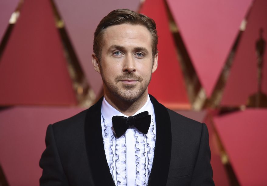 Ryan Gosling arrives at the Oscars on Sunday, Feb. 26, 2017, at the Dolby Theatre in Los Angeles. (Photo by Richard Shotwell/Invision/AP)