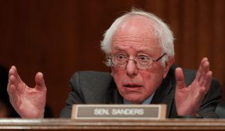 Sen. Bernard Sanders &quot;has not closed the door&quot; on a third-party run as supporters rally for a Draft Bernie for a People&#39;s Party. (Associated Press)