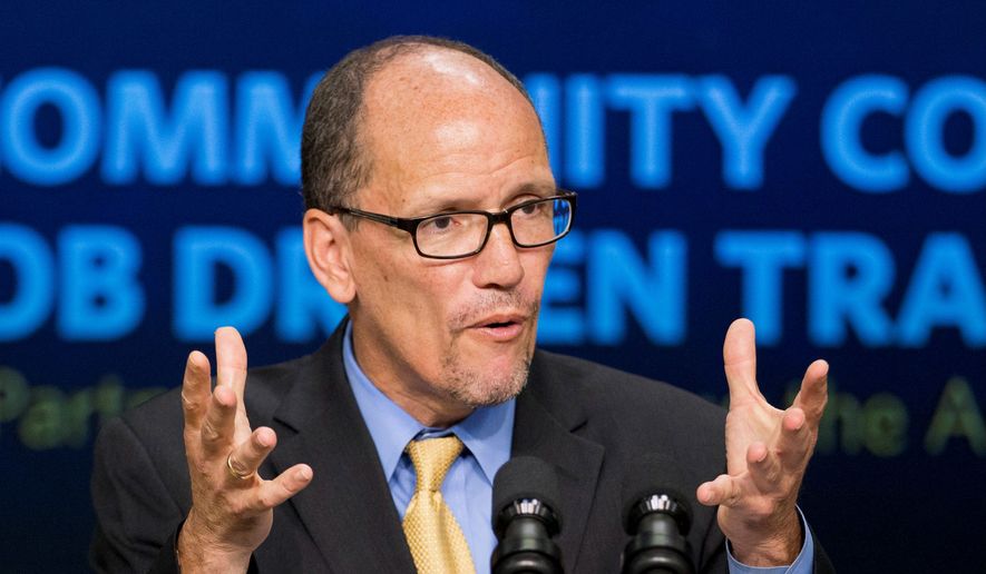 Democratic National Committee Chairman Thomas E. Perez made clear that candidates running under the Democratic banner must support abortion rights. (Associated Press/File)
