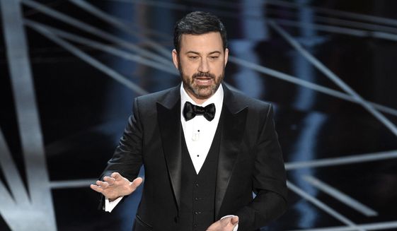 Host Jimmy Kimmel speaks at the Oscars on Sunday, Feb. 26, 2017, at the Dolby Theatre in Los Angeles. (Photo by Chris Pizzello/Invision/AP)