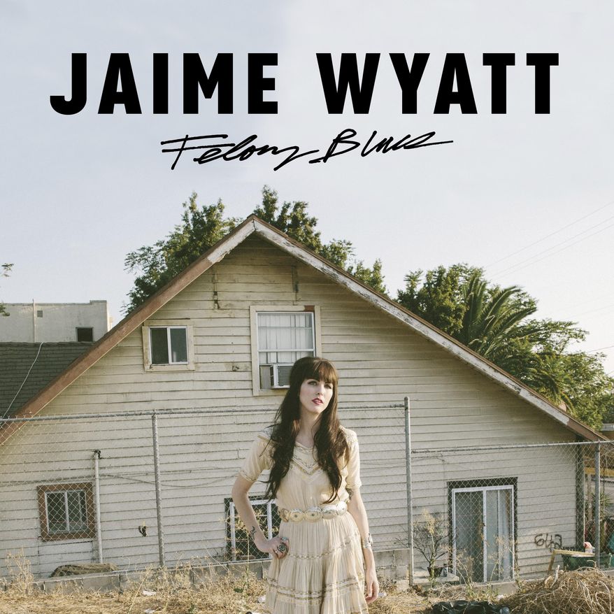 This cover image released by Forty Below Records shows "Felony Blues," the latest release by Jaime Wyatt. (Forty Below Records via AP)