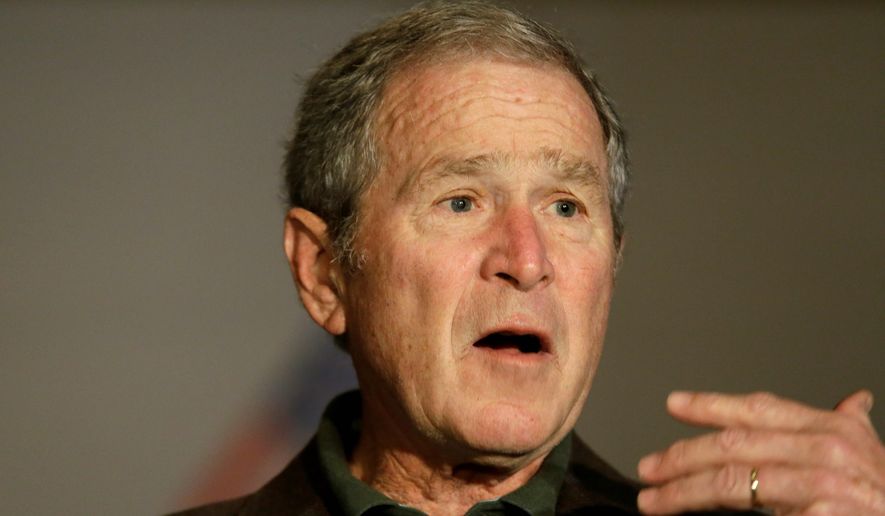 Former President George W. Bush has jumped from 36th to 33rd place among presidential historians, according to the most recent C-SPAN poll. (Associated Press)