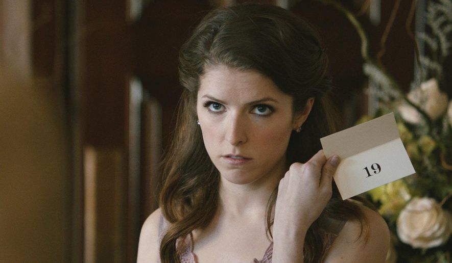 This image released by Fox Searchlight Pictures shows Anna Kendrick in a scene from "Table 19." (Fox Searchlight Pictures via AP)
