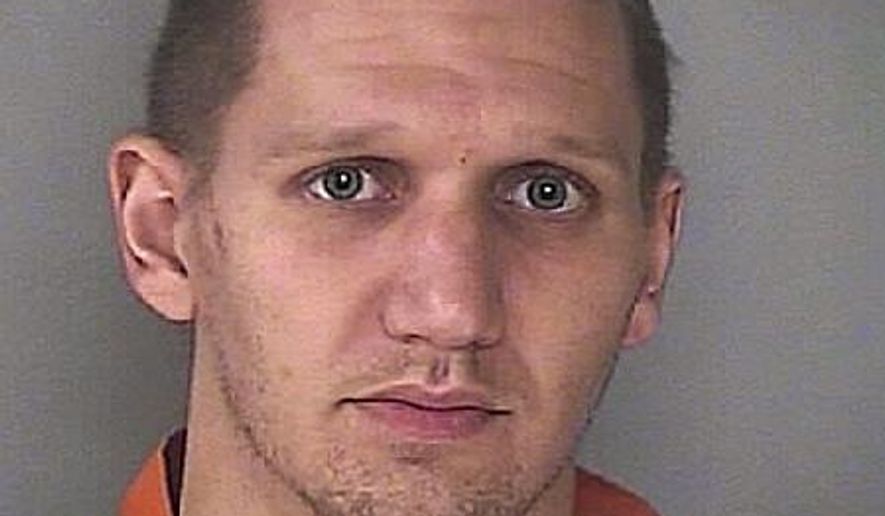 FILE - This June 3, 2016 file photo provided by the Washington County Sheriff's Office shows Anthony Minnick. A judge has ordered life imprisonment Wednesday, March 1, 2017, for Minnick, a heroin addict, who fatally shot his friend’s girlfriend after she threatened to expose him for stealing. (Washington County Sheriff's Office via AP, File)