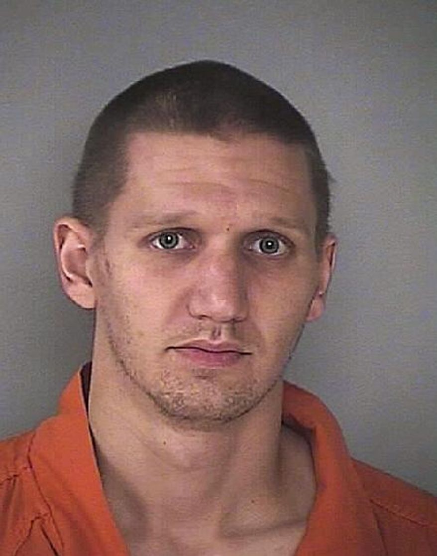 FILE - This June 3, 2016 file photo provided by the Washington County Sheriff's Office shows Anthony Minnick. A judge has ordered life imprisonment Wednesday, March 1, 2017, for Minnick, a heroin addict, who fatally shot his friend’s girlfriend after she threatened to expose him for stealing. (Washington County Sheriff's Office via AP, File)