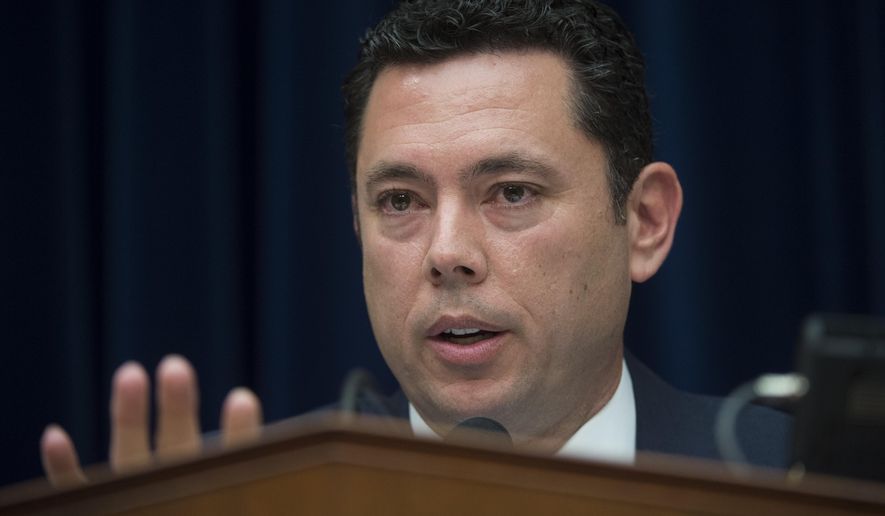 House Oversight and Government Reform Committee Chairman Rep. Jason Chaffetz, R-Utah, speaks on Capitol Hill in Washington, in this Sept. 13, 2016, file photo. (AP Photo/Molly Riley, File)