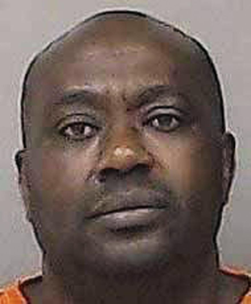 This an undated photo provided by the Linn County Jail in Cedar Rapids, Iowa, shows Gervais Ngombwa. A federal judge is expected to sentence Ngombwa, a Rwandan man Thursday, March 2, 2017, for lying to gain citizenship in the U.S. after helping carry out deadly attacks during the country’s 1994 genocide. (Linn County Jail via AP)