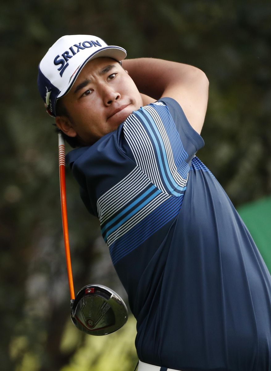 Japan's Hideki Matsuyama, tees off on the 12th hole in round two of the Mexico Championship at Chapultepec Golf Club in Mexico City, Friday, March 3, 2017. All but one of the world's top 50 golfers are contesting the World Golf Championship PGA event, which this year relocated to Mexico City from the Trump National Doral Resort in Florida. (AP Photo/Eduardo Verdugo)