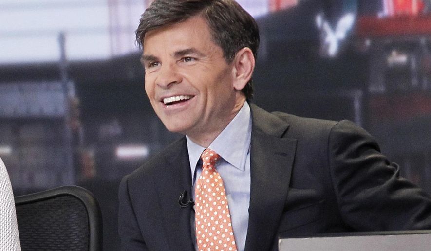 This 2014 image released by ABC shows George Stephanopoulos anchor &amp;quot;Good Morning America,&amp;quot; in New York. Stephanopoulos&#x27; &amp;quot;Good Morning America&amp;quot; exchange with White House spokeswoman Sarah Huckabee Sanders on Monday, March 6, 2017, is the second time in a month that the ABC anchor had a notably sharp interview with a Trump administration official. (Lou Rocco/ABC via AP)