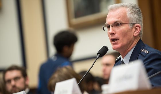U.S. Air Force Gen. Paul J. Selva, vice chairman of the Joint Chiefs of Staff, testifies during a House Armed Services Committee hearing on Capitol Hill, March 7, 2017. (DoD Photo by U.S. Army Sgt. James K. McCann) ** FILE **