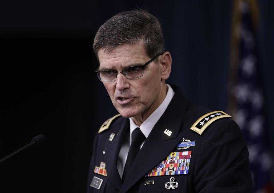 U.S. Army Gen. Joseph Votel has accused Russia of providing weapons and material support to the Taliban in an effort to expand Moscow’s influence in the war-torn country. (AP Photo/Manuel Balce Ceneta, File)