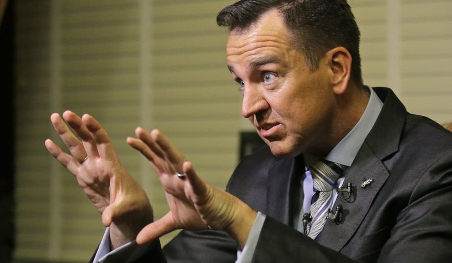 Utah Speaker of the House Greg Hughes, R-Draper, speaks during a news conference at the Utah State Capitol, Thursday, March 9, 2017, in Salt Lake City. Utah lawmakers spent the final day the 2017 session Thursday deciding the fate of bills covering a range of hot-button conservative topics such as guns and abortion while closing out a term that may be best remembered for big changes to the state’s notoriously strict liquor laws. (AP Photo/Rick Bowmer)