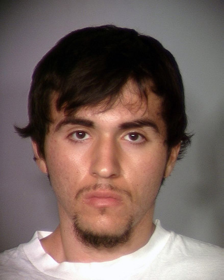 FILE - This Sept. 6, 2011 file booking photo provided by the Clark County Detention Center shows of Javier Righetti. A jury in Nevada is hearing an unusual question in the death penalty case of Righetti, whose guilty plea to murder in the rape, torture and mutilation of a 15-year-old high school sophomore was rejected by the state Supreme Court. Testimony resumed Monday, March 13, 2017, for jurors being asked to decide if Righetti’s attack on 15-year-old Alyssa Otremba was a premeditated act, which would make him eligible for the death penalty. (Clark County Detention Center via AP, File)