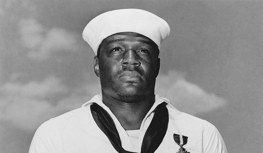 Doris ‘Dorie’ Miller (October 12, 1919 – November 24, 1943) was a Messman Third Class that the United States Navy noted for his bravery during the attack on Pearl Harbor on December 7, 1941. He was the first African American to be awarded the Navy Cross, the third highest honor awarded by the U.S. Navy at the time, after the Medal of Honor and the Navy Distinguished Service Medal. The Navy Cross now precedes the Navy Distinguished Service Medal. Miller&#x27;s acts were heavily publicized in the black press, making him an iconic emblem of the war for black Americans. Nearly two years after Pearl Harbor, he was killed in action when USS Liscome Bay was sunk by a Japanese submarine during the Battle of Makin.