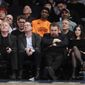 Madison Square Garden chairman James Dolan, second from right, watches during the first half of an NBA basketball game between the New York Knicks and the Indiana Pacers Tuesday, March 14, 2017, in New York. (AP Photo/Frank Franklin II)