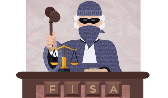 FISA Court Illustration by Greg Groesch/The Washington Times