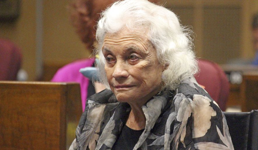 Former U.S. Supreme Court Justice Sandra Day O&#39;Connor at the Capitol in Phoenix Wednesday, March 15, 2017. O&#39;Connor, who served in the Arizona state Senate as a member and majority leader from 1969 until she because a state court judge in 1973, was honored for her work promoting civics education. (AP Photo/Bob Christie)