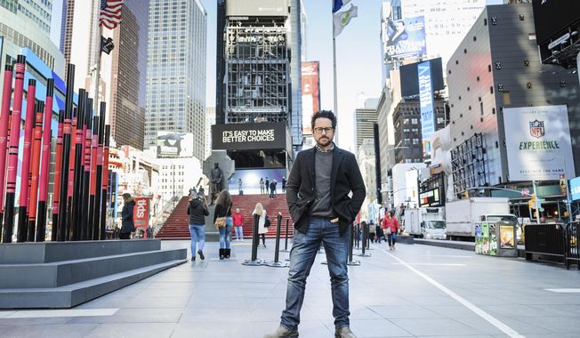 In this March 2, 2017 photo, director-producer J.J. Abrams poses for a portrait to promote &amp;quot;The Play That Goes Wrong&amp;quot; in Times Square in New York. (Photo by Christopher Smith/Invision/AP)