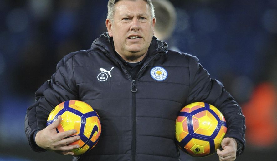 FILE- In this Monday, Feb. 27, 2017 file photo, Leicester caretaker manager Craig Shakespeare during the English Premier League soccer match between Leicester City and Liverpool at the King Power Stadium in Leicester, England. Craig Shakespeare will remain in charge of Leicester until the end of the season. He has the task of keeping the ailing champions in the Premier League following Claudio Ranieri&#39;s firing. (AP Photo/Rui Vieira, File)