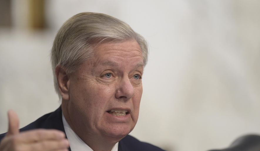 Senate Judiciary Committee member Sen. Lindsey Graham, R-S.C., questions Supreme Court Justice nominee Neil Gorsuch during the committee&#39;s confirmation hearing on Capitol Hill in Washington on March 21, 2017. (Associated Press) **FILE**