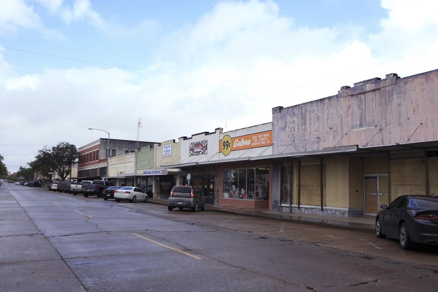 This March 9, 2017 photo shows the city of Kingsville, Texas. Kingsville in partnership with the UTSA is embarking on $2.4 million of improvements downtown. (Rachel Denny Clow/Corpus Christi Caller-Times via AP)