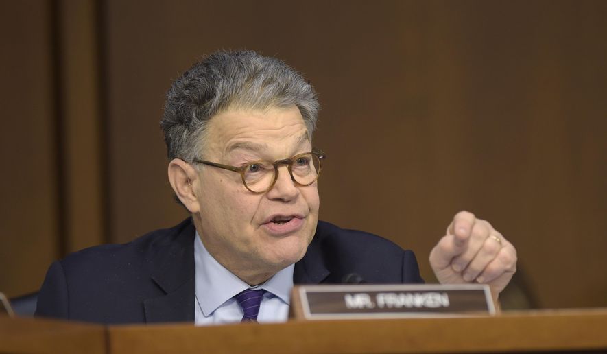 Senate Judiciary Committee member Sen. Al Franken, D-Minn. questions Supreme Court Justice nominee Neil Gorsuch on Capitol Hill in Washington, Wednesday, March 22, 2017, during Gorsuch&#39;s confirmation hearing before committee. (AP Photo/Susan Walsh) ** FILE **
