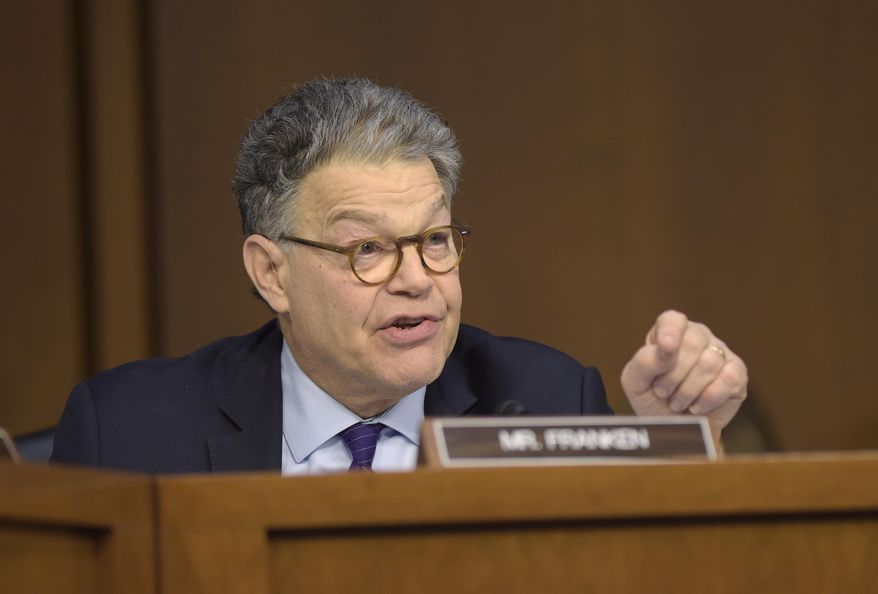 Senate Judiciary Committee member Sen. Al Franken, D-Minn. questions Supreme Court Justice nominee Neil Gorsuch on Capitol Hill in Washington, Wednesday, March 22, 2017, during Gorsuch&#39;s confirmation hearing before committee. (AP Photo/Susan Walsh) ** FILE **