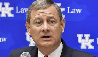 Chief Justice John G. Roberts Jr. worried what voters would think if judges strike down state maps by ruling that one party was destined to too many seats. (Associated Press/File)