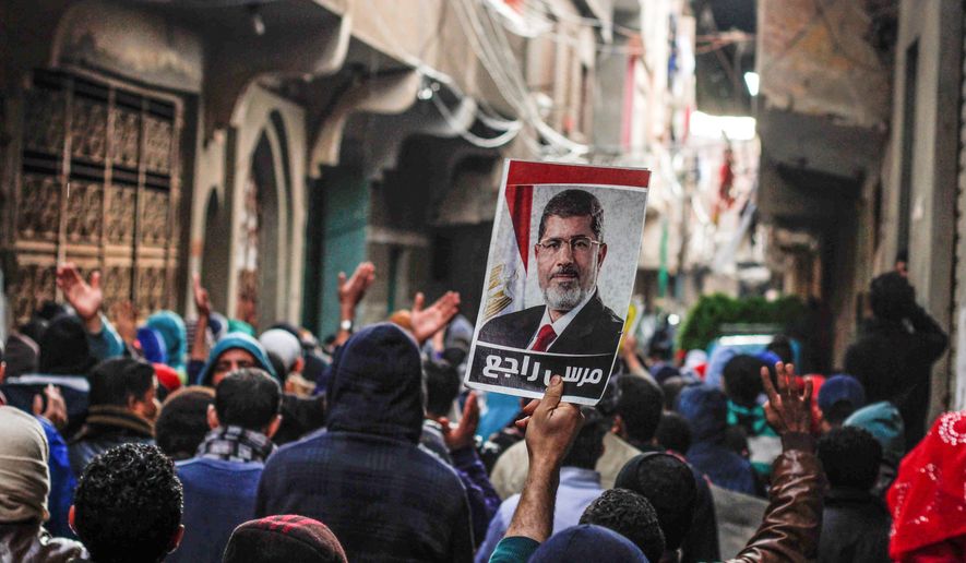 In 2011, the Muslim Brotherhood briefly was elected democratically to power in Egypt before its leader, Mohammed Morsi, was ousted from power. (Associated press)