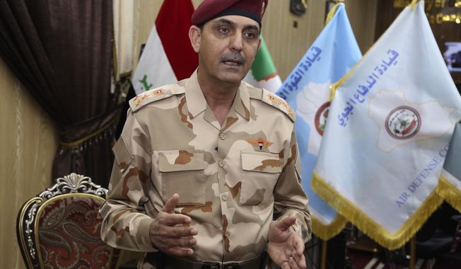 Brig. Yahya Rasool Abdullah, an Iraqi joint command spokesman, speaks during an interview with The Associated Press in Baghdad, Iraq, Tuesday, March 28, 2017. &amp;quot;It is a new tactic being used by the members of this terrorist group, using big car bombs against the troops that impact the civilians to inflame the public and to convey a wrong message to the world that the joint forces and the international coalition are behind the killing and bombings,&amp;quot; he told The Associated Press. (AP Photo/Karim Kadim)