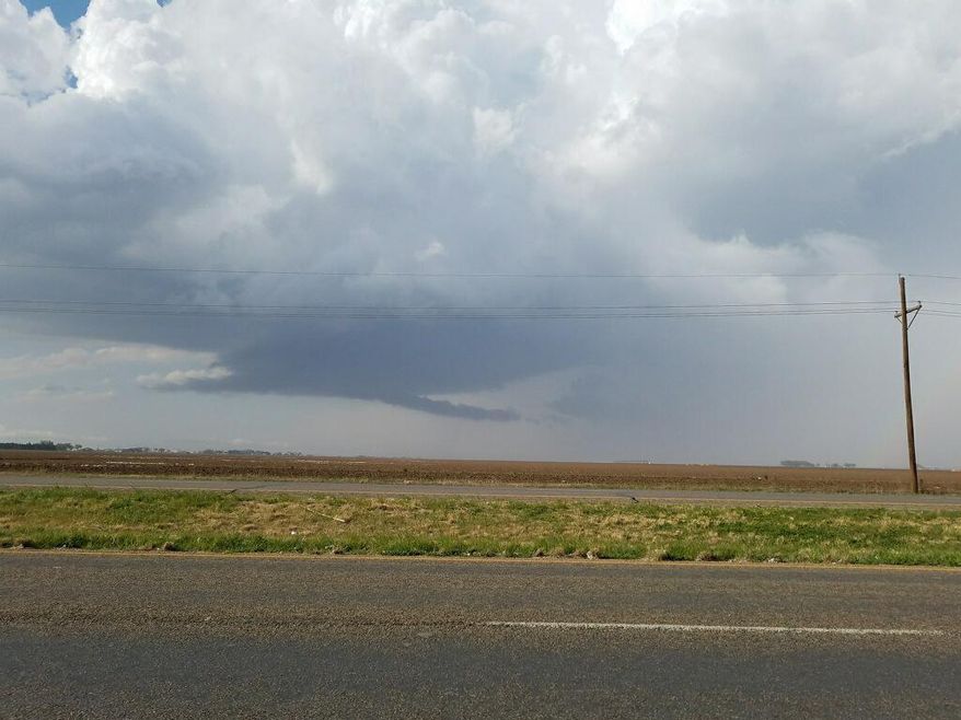 A line of severe storms moved through the eastern South Plains and Rolling Plains Tuesday, March 28, 2017. Several storm chasers were killed when their vehicles collided at a rural crossroads during severe West Texas storms on Tuesday. Tornadoes had been reported nearby at the time of the crash and heavy rain had been reported in the area, according to the National Weather Service. (Ellysa Gonzalez/Lubbock Avalanche-Journal via AP)