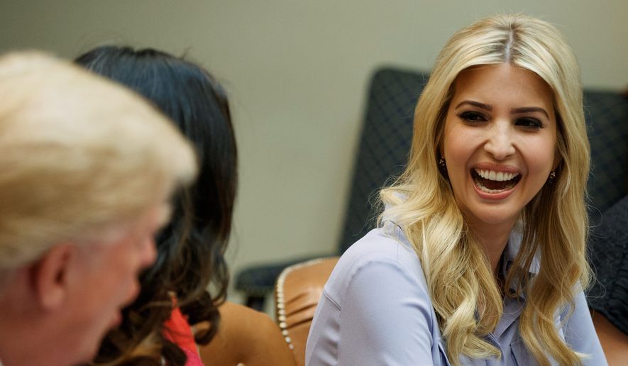 Having first daughter Ivanka Trump in the White House shepherding policy to empower women in the workplace or advising her father, as she did throughout the campaign, has hit a nerve with both members of the left and the general public. (Associated Press)