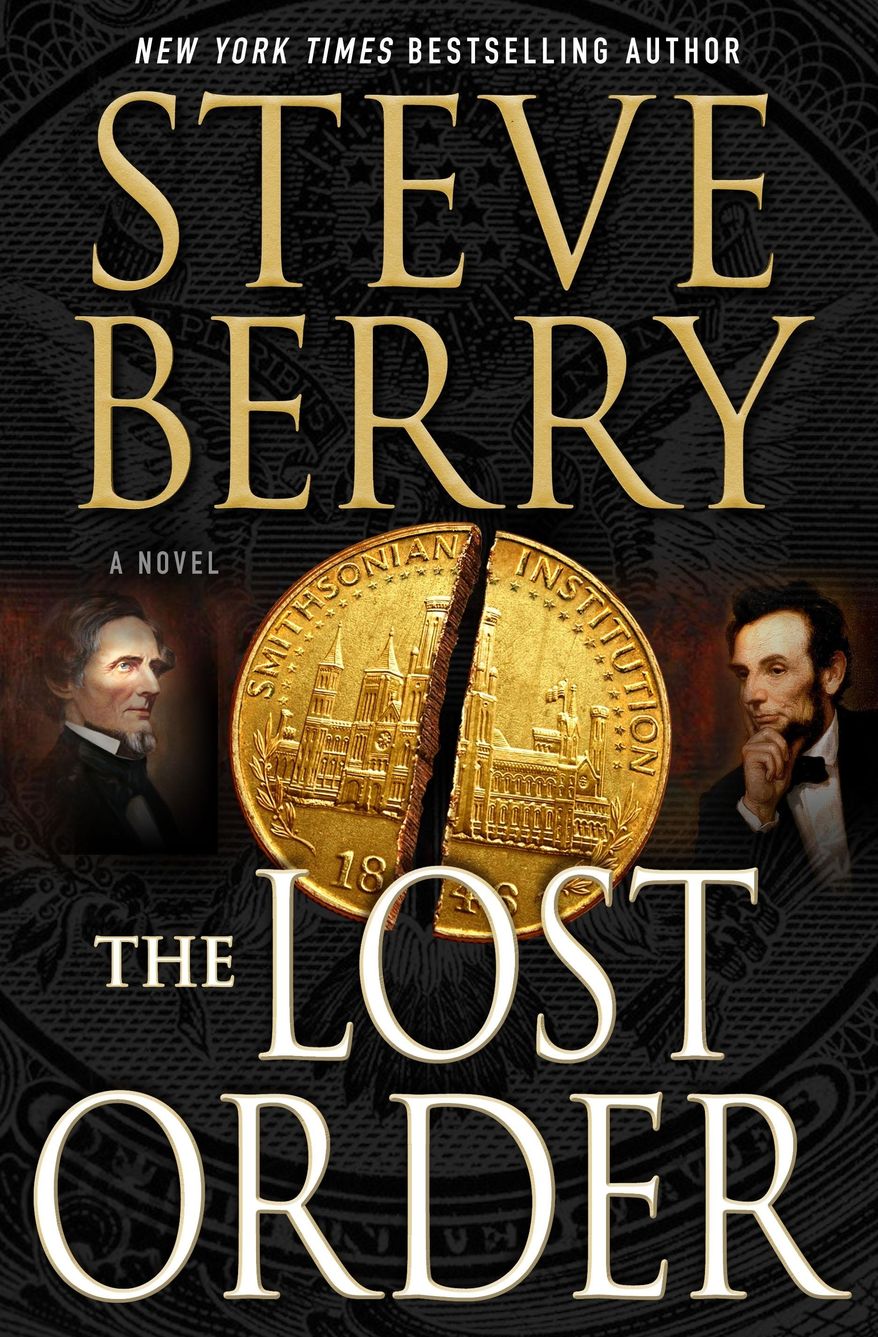 This book cover image released by Minotaur shows, "The Lost Order," a novel by Steve Berry. (Minotaur via AP)