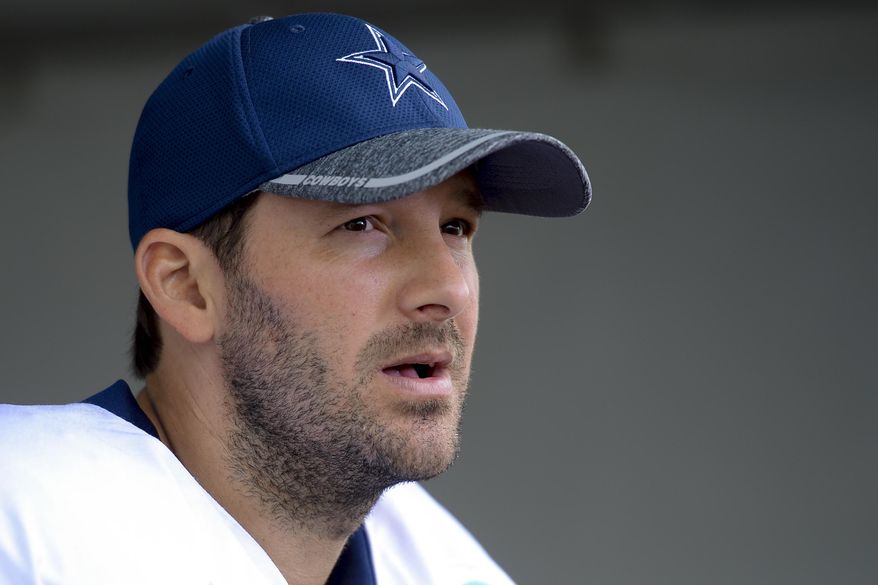 FILE - In this Aug. 1, 2016, file photo, Dallas Cowboys quarterback Tony Romo takes to reporters at the end of practice in Oxnard, Calif. A person with knowledge of the decision says Romo is retiring rather than trying to chase a Super Bowl with another team after losing his starting job with the Dallas Cowboys. The all-time passing leader for the storied franchise is headed to the broadcast booth after considering those offers. The person spoke to The Associated Press on condition of anonymity Tuesday, April 4, 2017, because Romo&#39;s decision hasn&#39;t been announced. (AP Photo/Gus Ruelas, File)