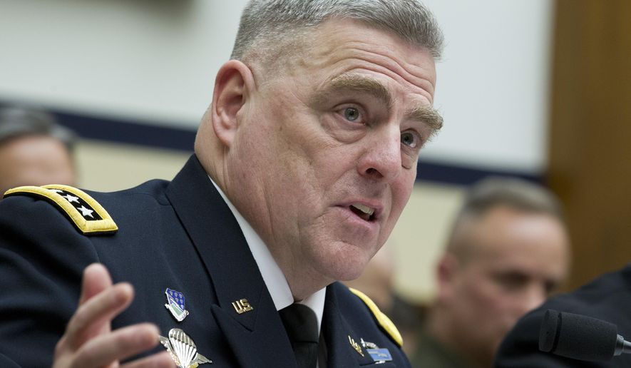 &quot;There are a lot of opportunities out there&quot; in the private sector for young men and women who might once have considered a military career, said Army Chief of Staff Gen. Mark A. Milley. (Associated Press/File)